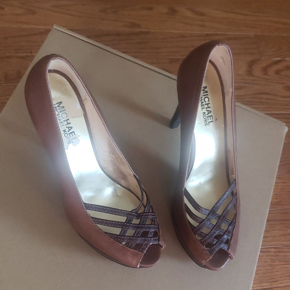 Platform Peep-Toe Heels